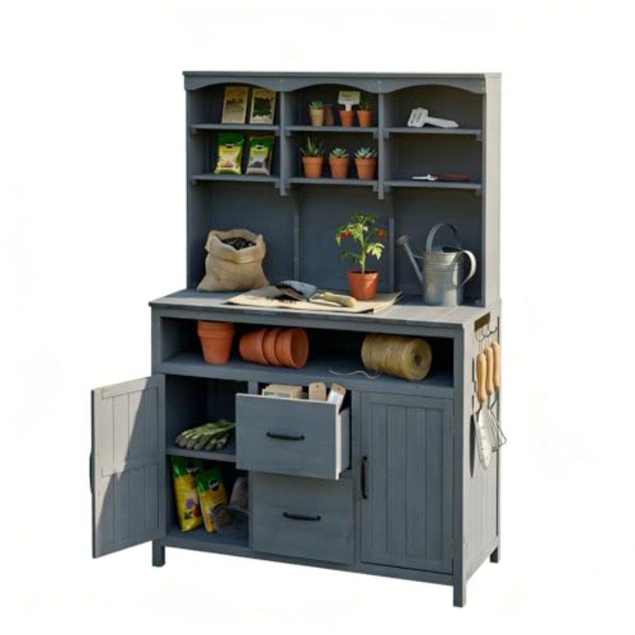 Woodworking Work Table - Banco da giardinaggio per esterni con