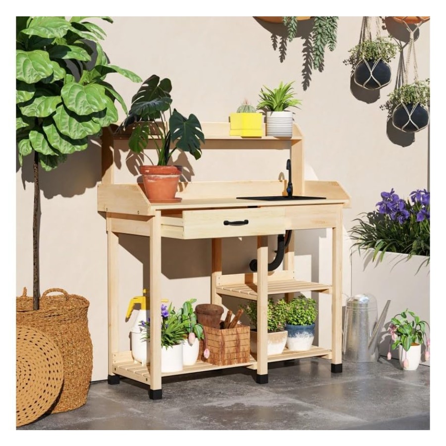 Tavolo da giardinaggio in legn - Woodworking Work Table recensione e prezzo