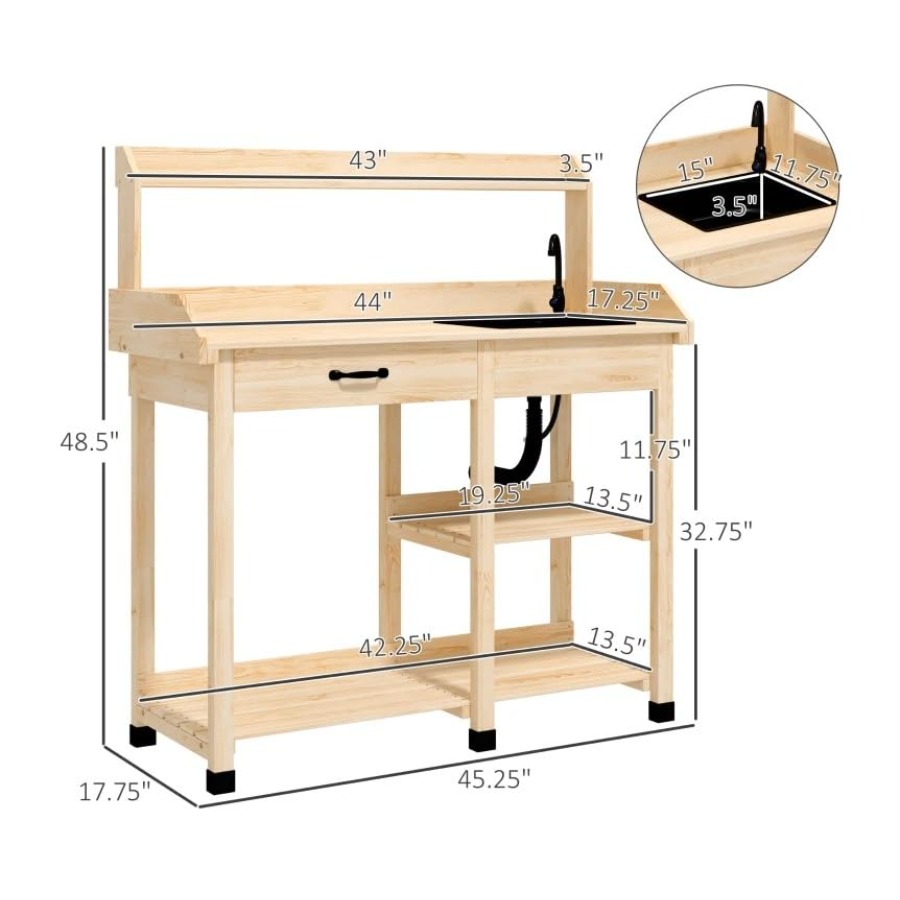 Tavolo da giardinaggio in legn - Woodworking Work Table recensione e prezzo