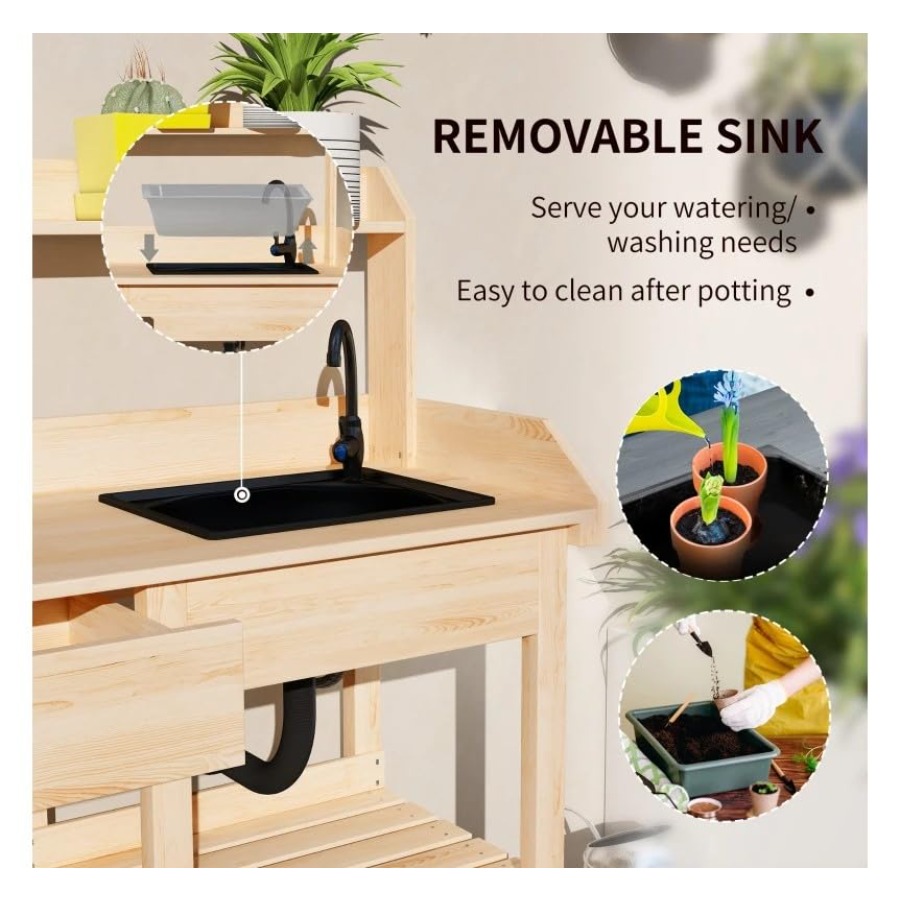 Tavolo da giardinaggio in legn - Woodworking Work Table recensione e prezzo